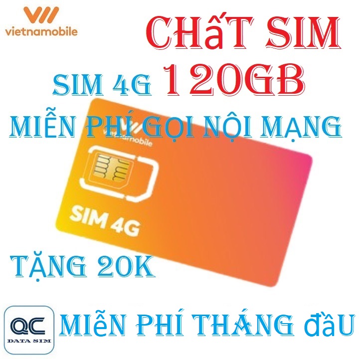 FREESHIP - CHƯA KÍCH HOẠT. Sim 4G vietnamobile mỗi ngày 4GB gọi miễn phí tặng tháng đầu