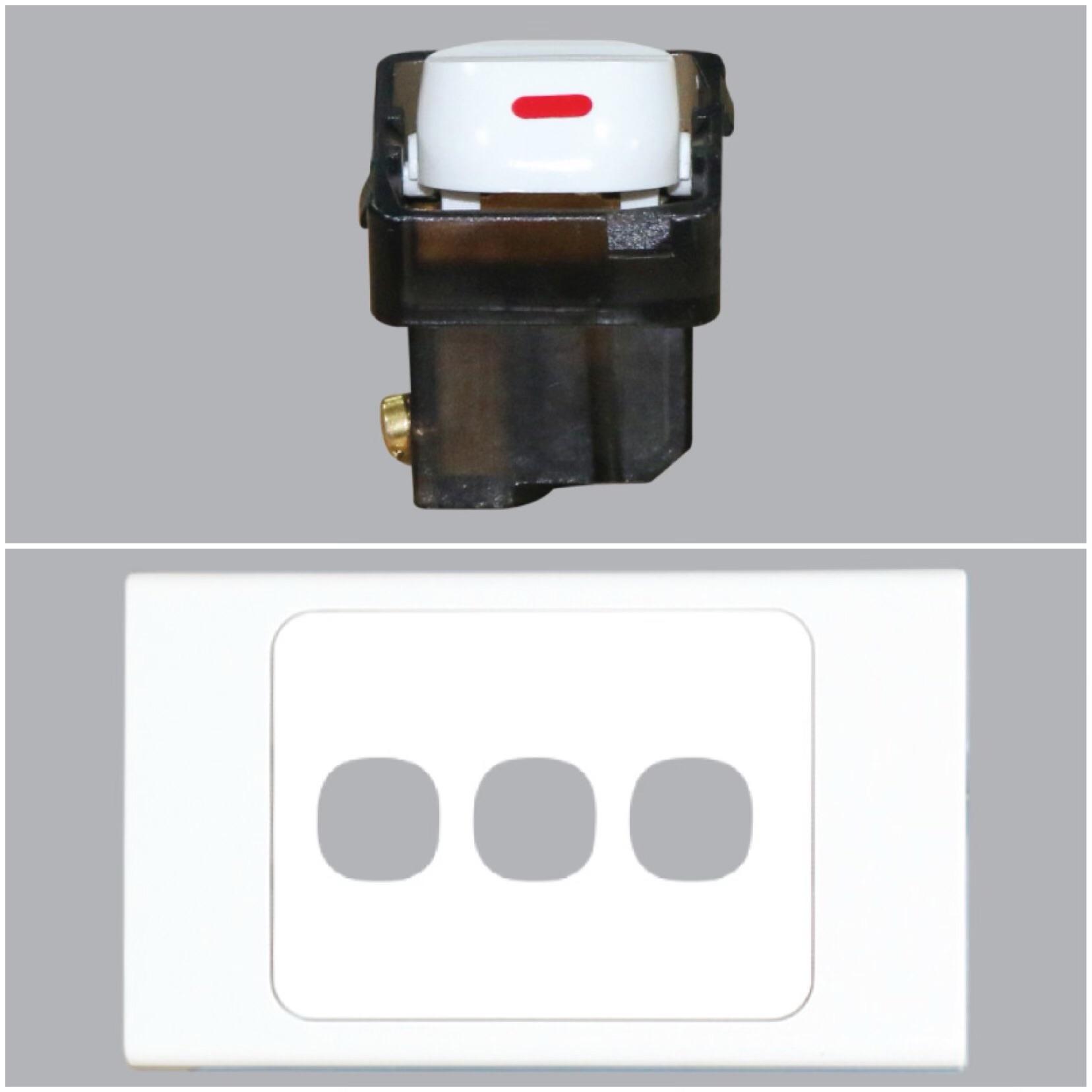 [HCM]combo mặt 3 + 3 công tắc MPE