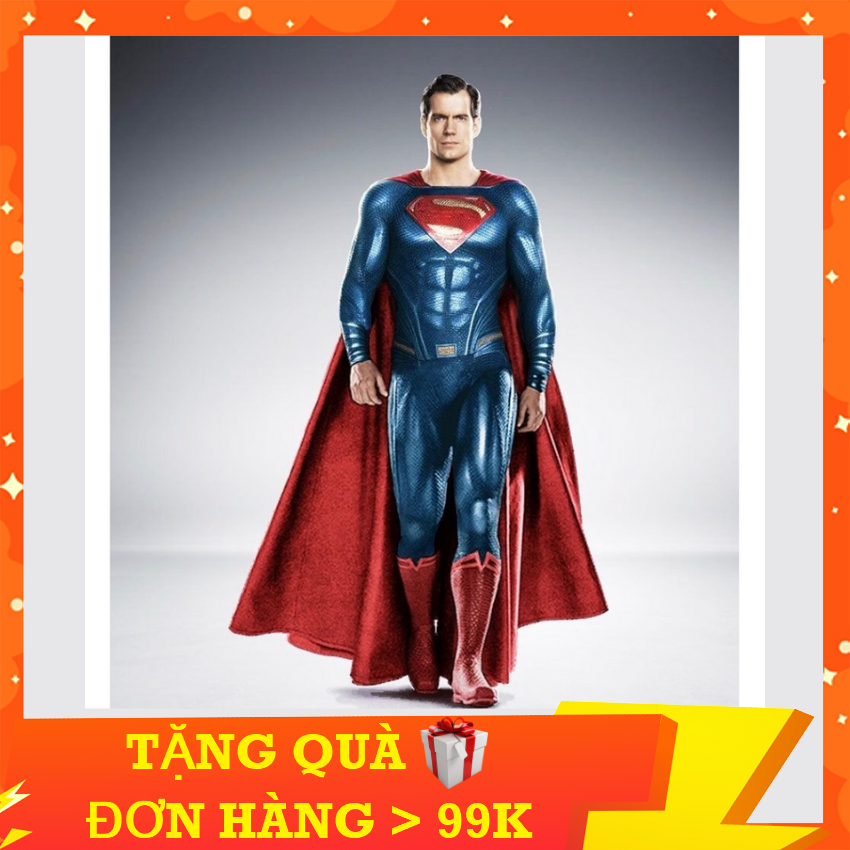 Đồ Chơi Mô Hình Superman - Siêu Nhân Nhựa Đặc Cao 30cm Có Đèn Led Đỏ Và Phát Nhạc - KINGPOWER