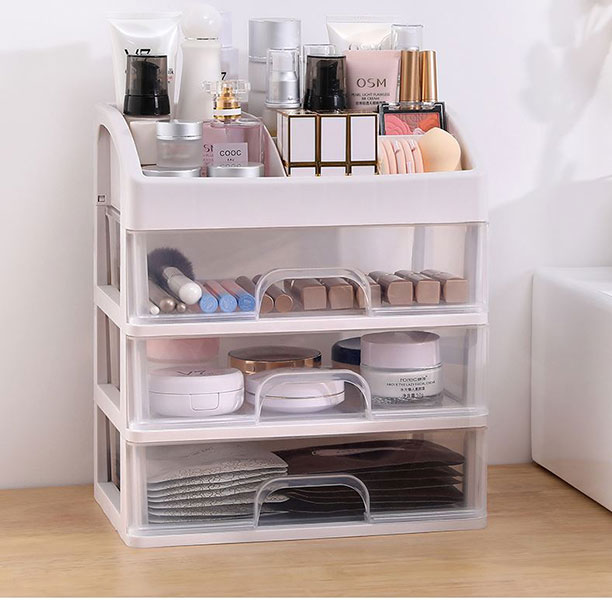 [HCM](LOẠI XỊN) KỆ ĐỰNG MỸ PHẨM ĐỒ TRANG ĐIỂM TRANG SỨC 4 TẦNG NGĂN KÉO HÀNG VNCLC - KỆ ĐỰNG MỸ PHẨM - ĐỒ TRANG ĐIỂM - TRANG SỨC 4 TẦNG NGĂN KÉO TRONG SUỐT - KỆ ĐỰNG MỸ PHẨM TRANG ĐIỂM CHO BẠN GÁI