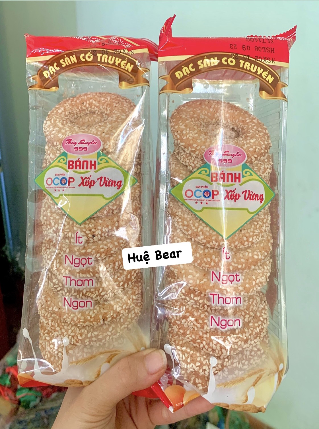 Bịch bánh xốp vừng
