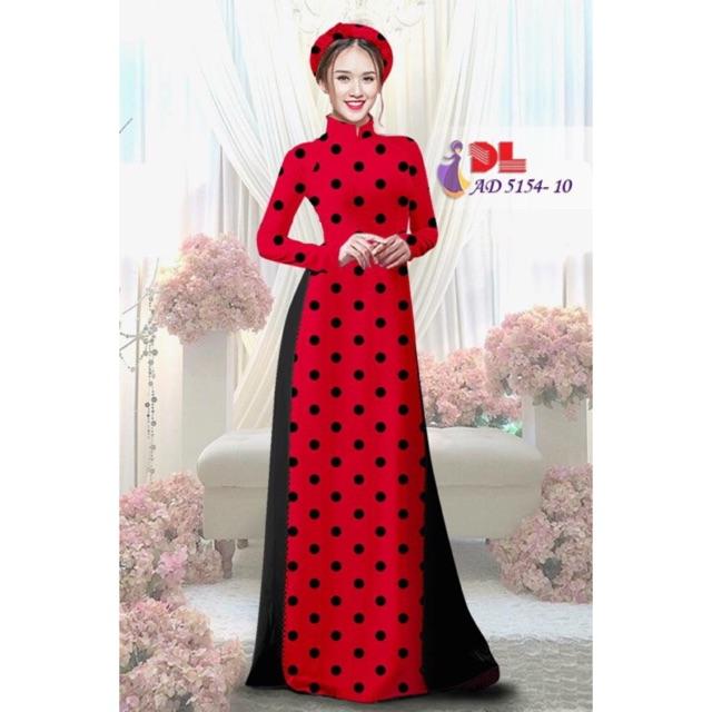 [HCM]Vải áo dài chấm bi