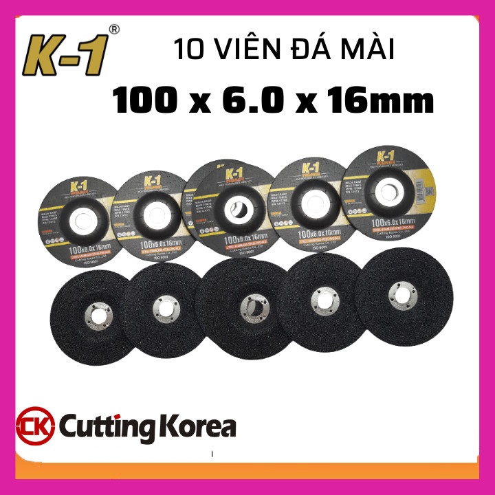 10 viên ĐÁ MÀI SẮT 100 | Đá mài K1 100 | Đá mài 1 tấc