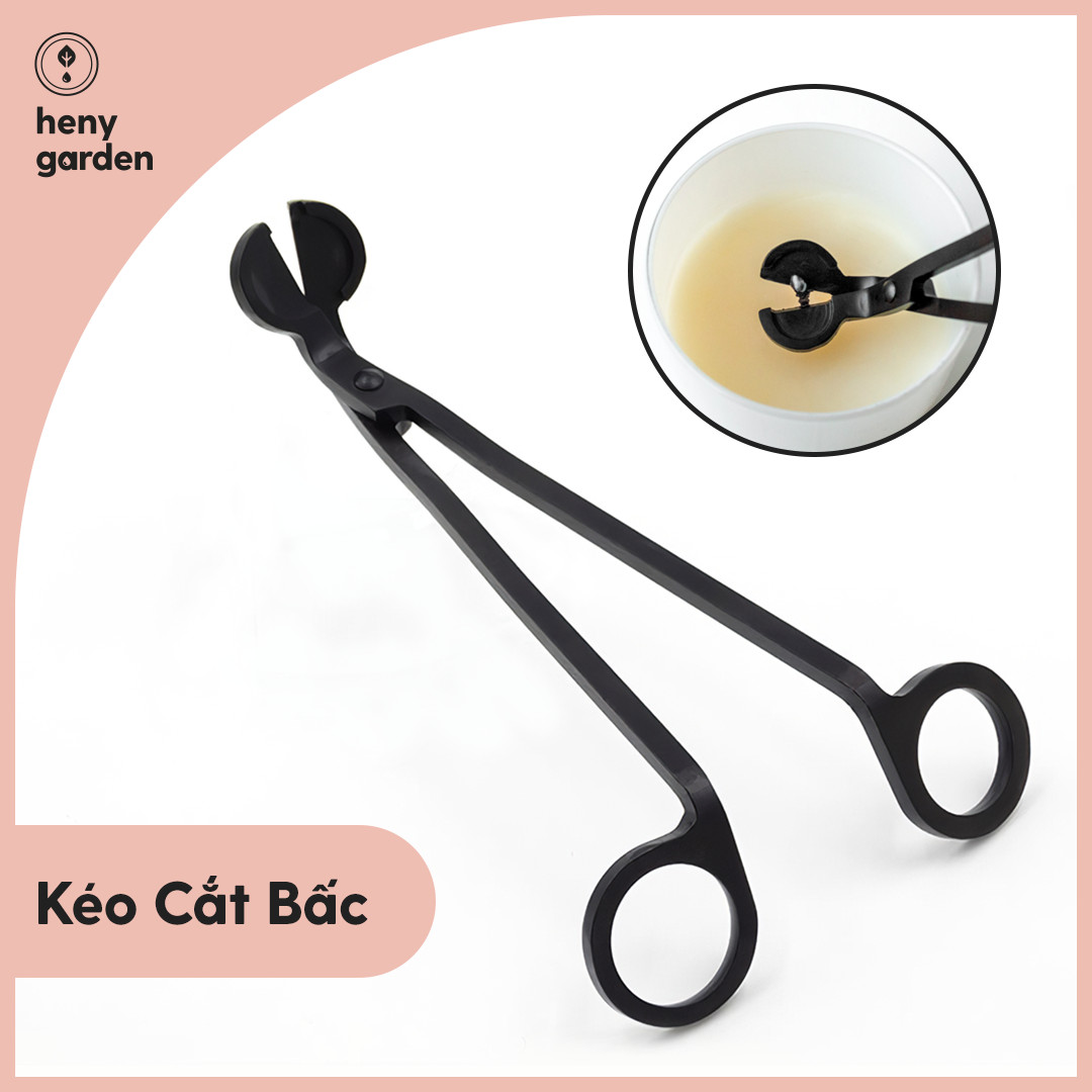 Kéo Cắt Bấc Nến Black Matte Premium - Nguyên Liệu Làm Nến Thơm Dụng Cụ Làm Nến Sáp Làm Nến Heny Garden - Tặng Mẫu Thử Tinh Dầu Với Mỗi Đơn Hàng