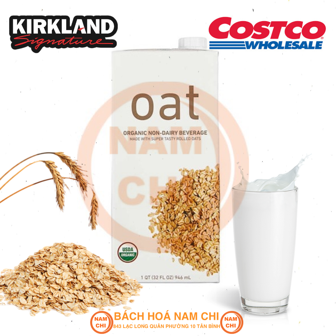 Sữa YẾN MẠCH Kirkland Signature Organic Oat Milk 946ml Tốt Cho Sức Khỏe
