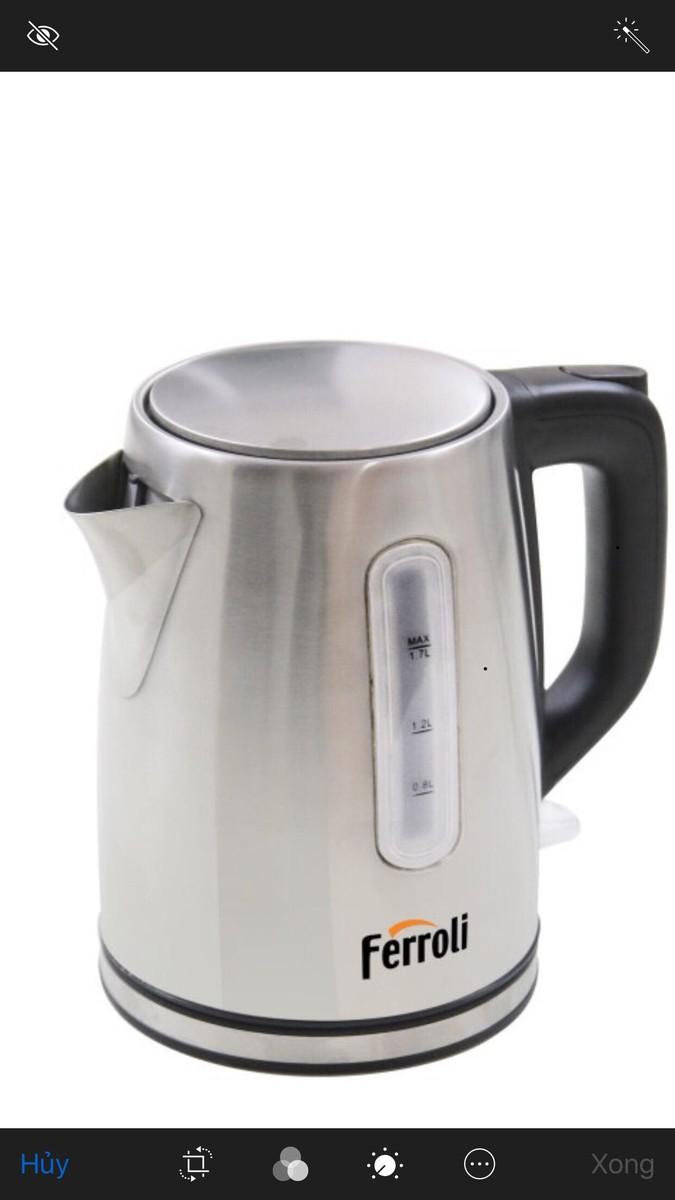 Ấm đun nước siêu tốc - ấm siêu tốc ferroli fk1817-s dung tích 1.7l, ấm đun nước siêu tốc loại cao cấp
