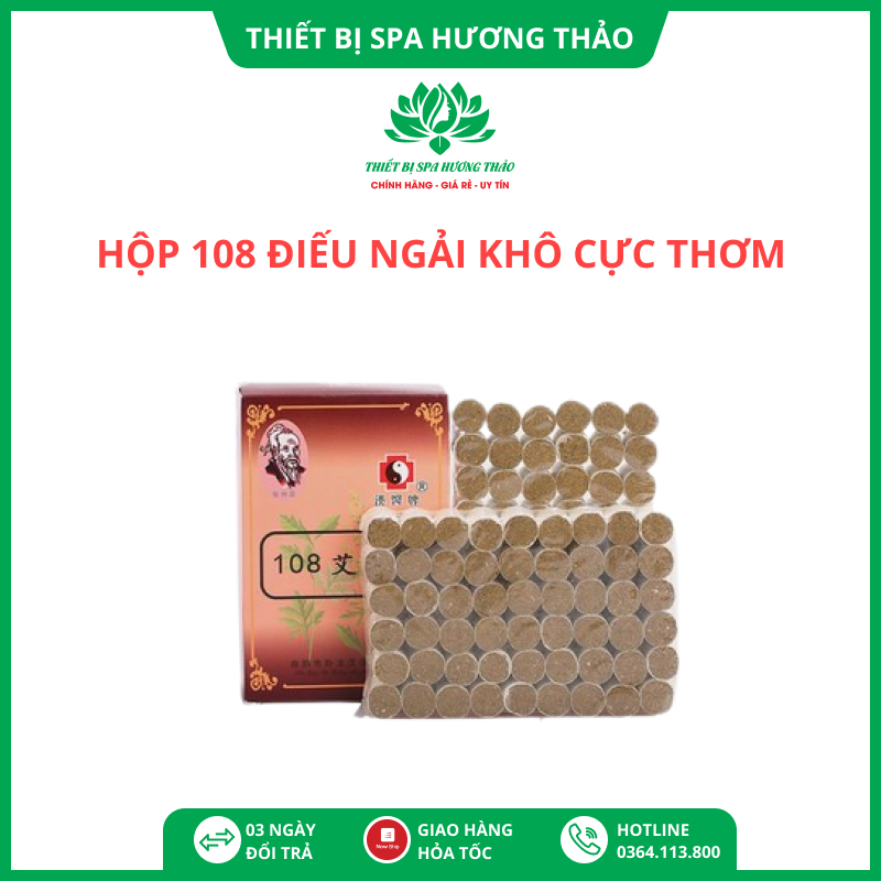 Hộp 108 viên ngải thảo dược -trong con lăn đồng đôi dưỡng sinh