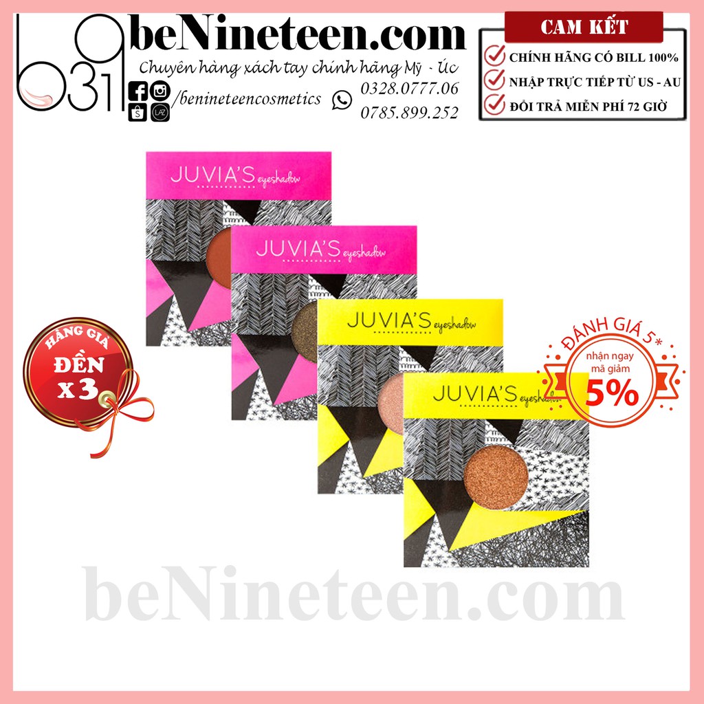 Phấn Mắt Juvia's Place Single Eyeshadow (ô màu lẻ, nhiều màu)