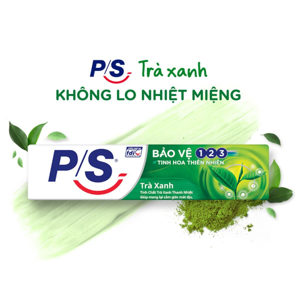 Kem đánh răng PS trà xanh 180g