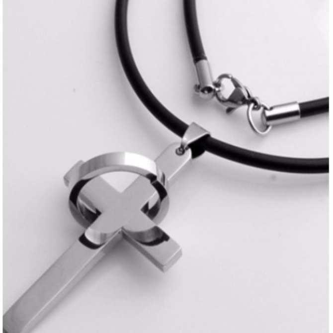 Dây chuyền vòng cổ Thánh giá lồng nhẫn - Quyền năng của Thiên Chúa ( Tặng kèm dây đeo )