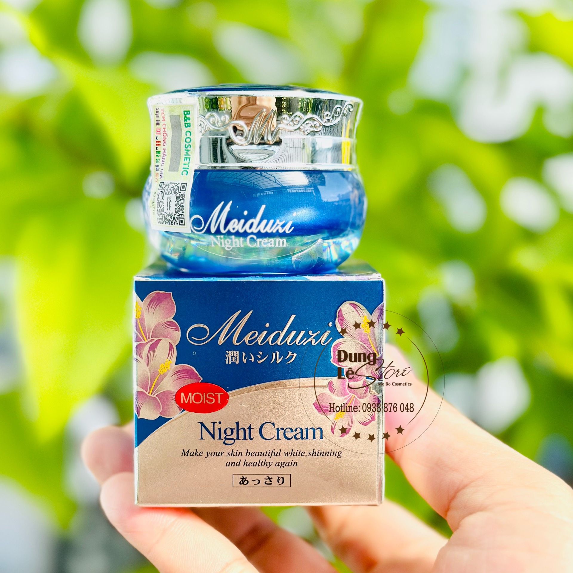 [HCM]Kem meiduzi Nhật Bản đêm (xanh) 20gr