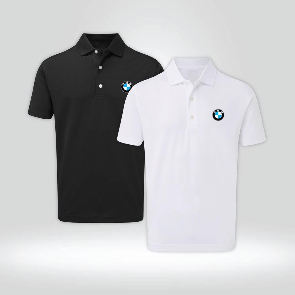 Áo Phông Polo Nam Cotton Cố Bẻ Co Giãn 4 Chiều Phối Hình Logo Thiết Kế BMW MÃ CAP21
