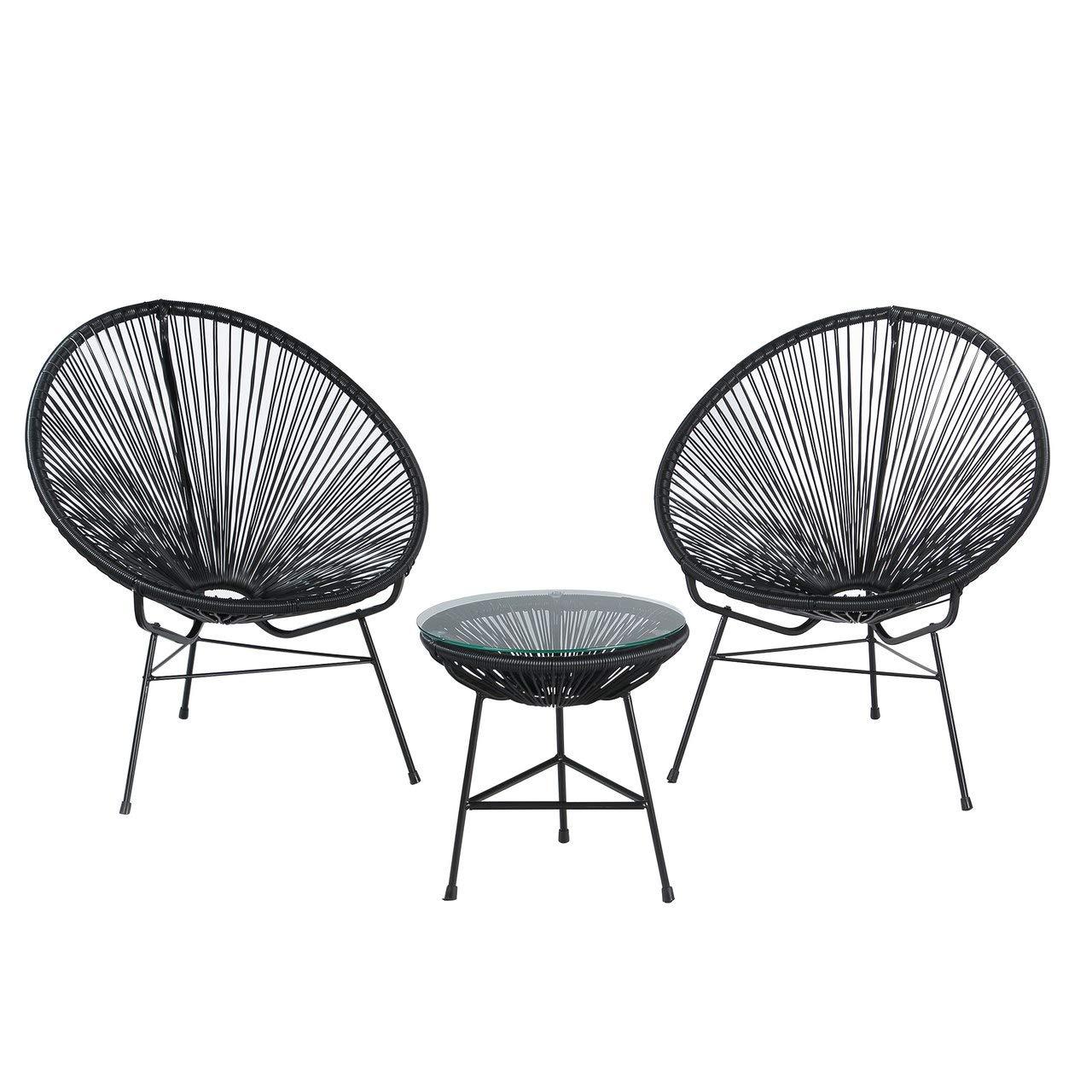 Bộ Ghế Thư Giãn Acapulco Cao Cấp 1 Bàn 2 Ghế