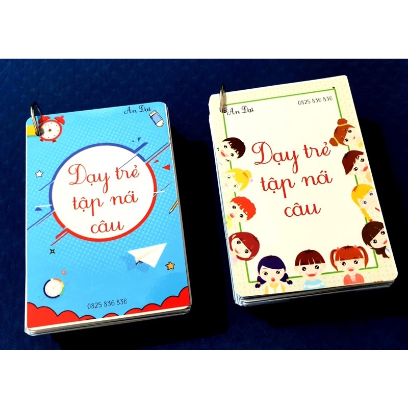 Thẻ tranh dạy trẻ tập nói câu 220 thẻ