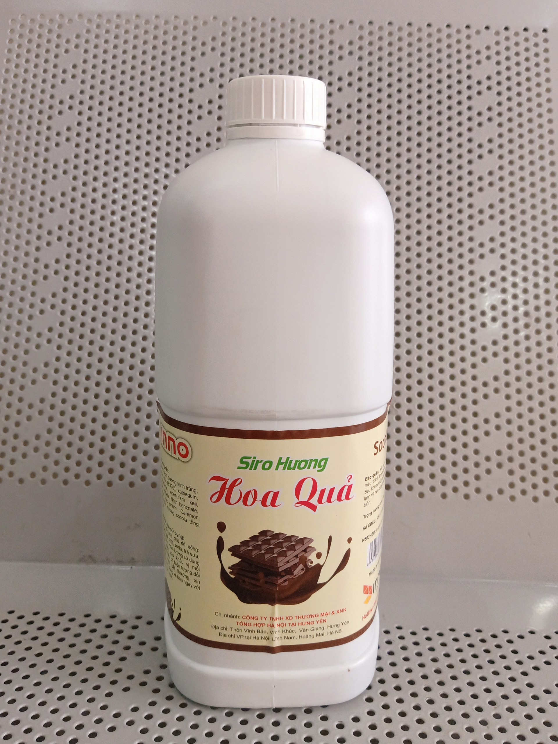 Siro hoa quả can vuông 2lít vị Socola