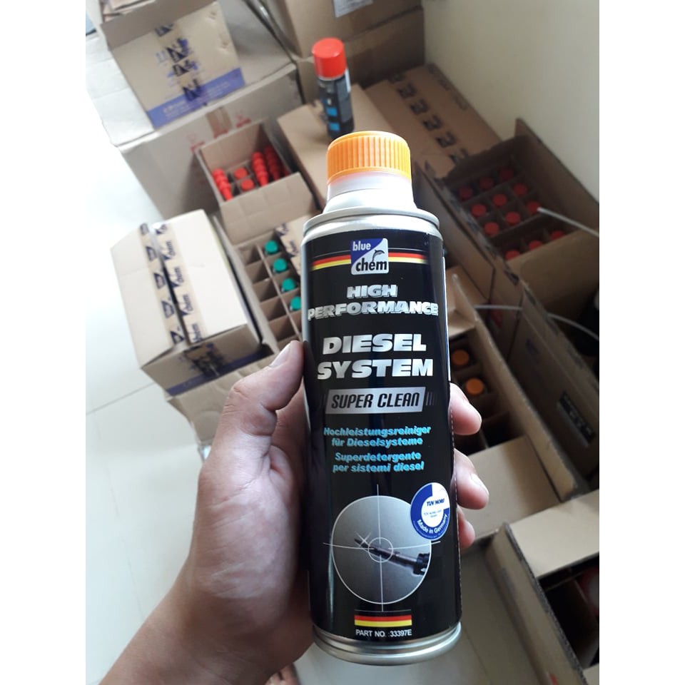 Vệ sinh hệ thống nhiên liệu diesel , kim phun dầu ô tô Bluechem diesel system cleaner