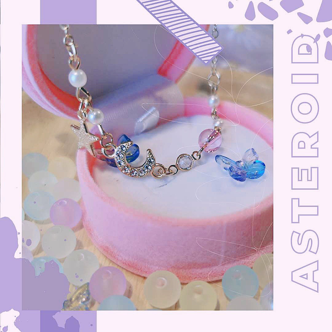 Vòng Lắc Tay Nữ Moon Star Trăng Sao Vintage Retro Mới 2021 Asteroid Accessories