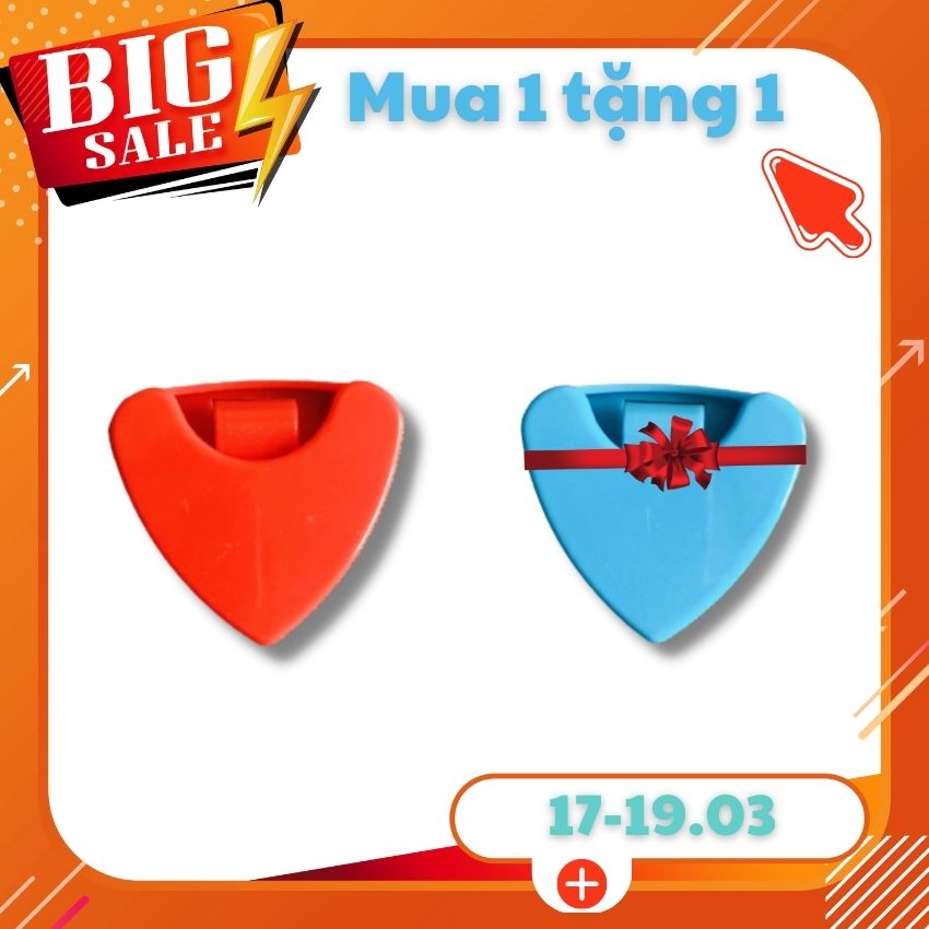 Mua 1 tặng 1 Hộp đựng phím đàn guitar - pick holder guitar không logo màu