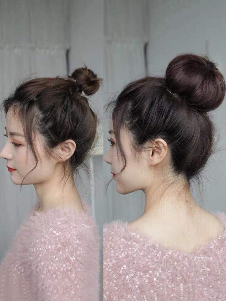 Búi tròn tóc giả