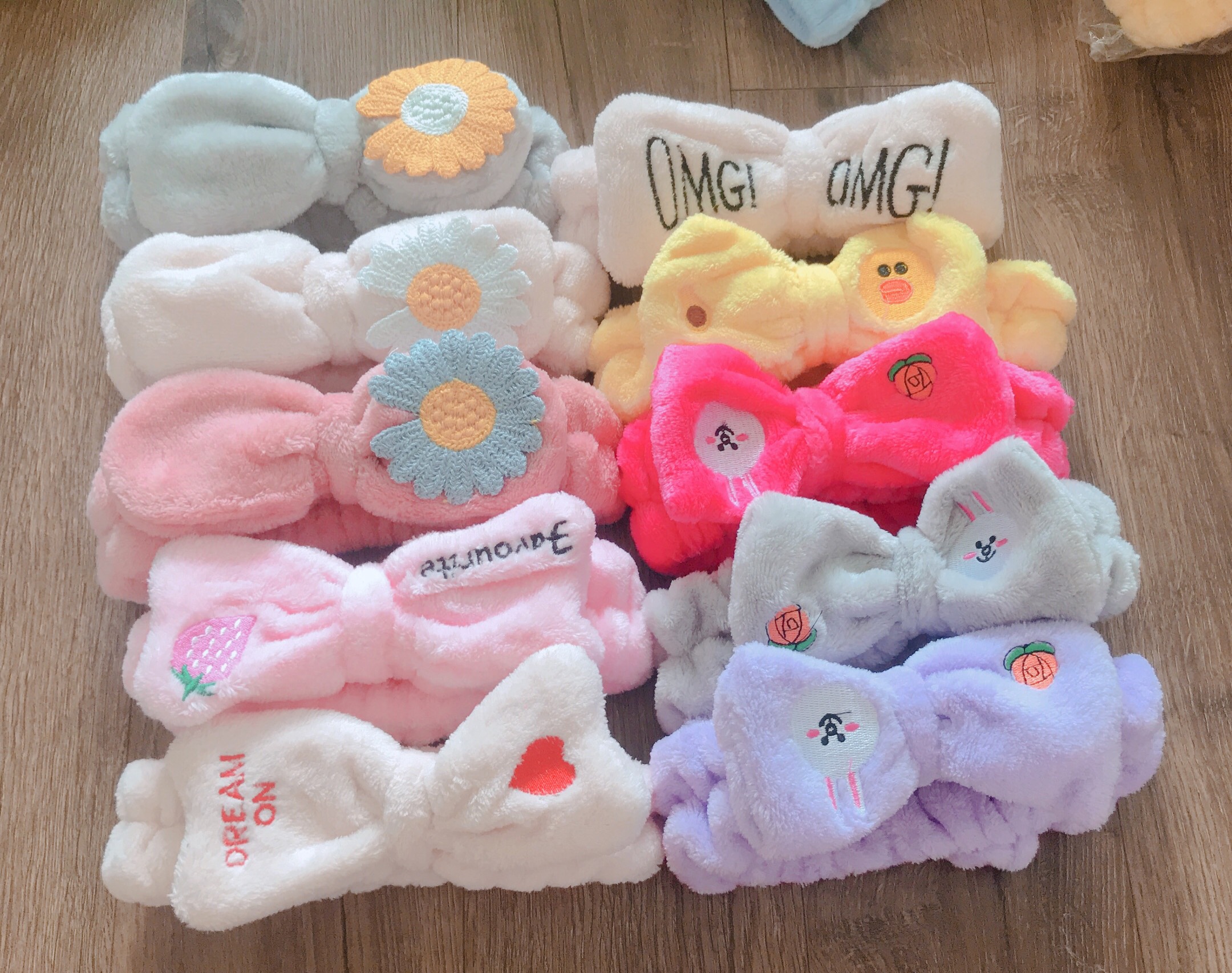 Băng đô hoạt hình line friends hình nơ xinh xắn