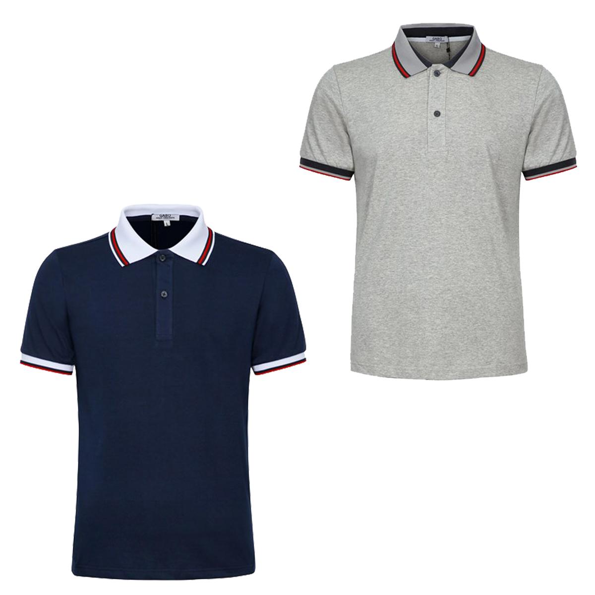 Combo 2 áo thun nam trơn cổ bẻ cao cấp model fashion cb2003