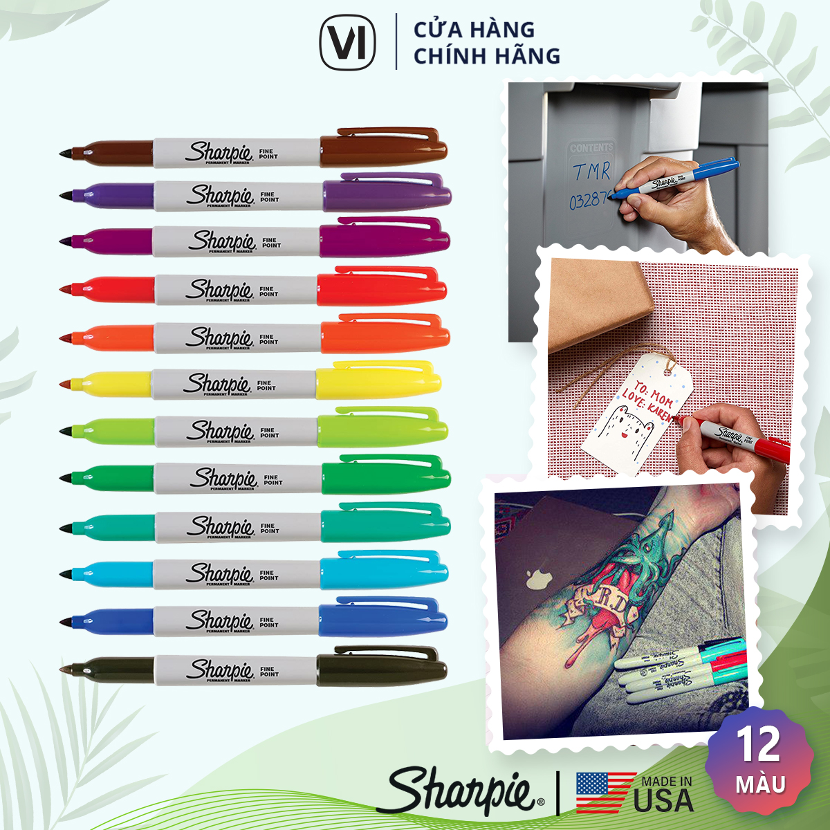 Bút lông dầu vẽ trên mọi chất liệu Sharpie Fine Point 0.9mm