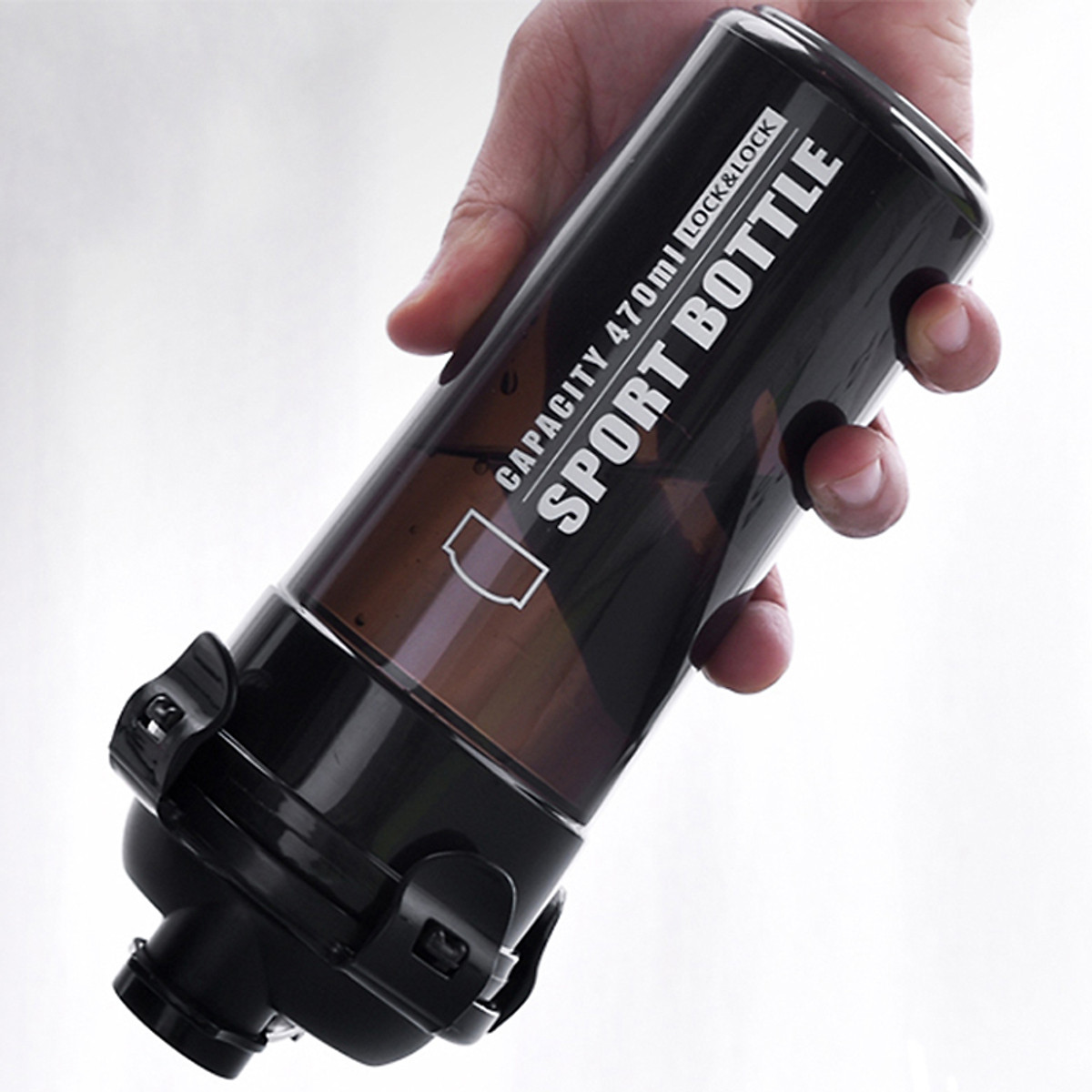 Bình nhựa đựng nước lock & lock sports wate bottle 690ml - đen - hpl934nbk