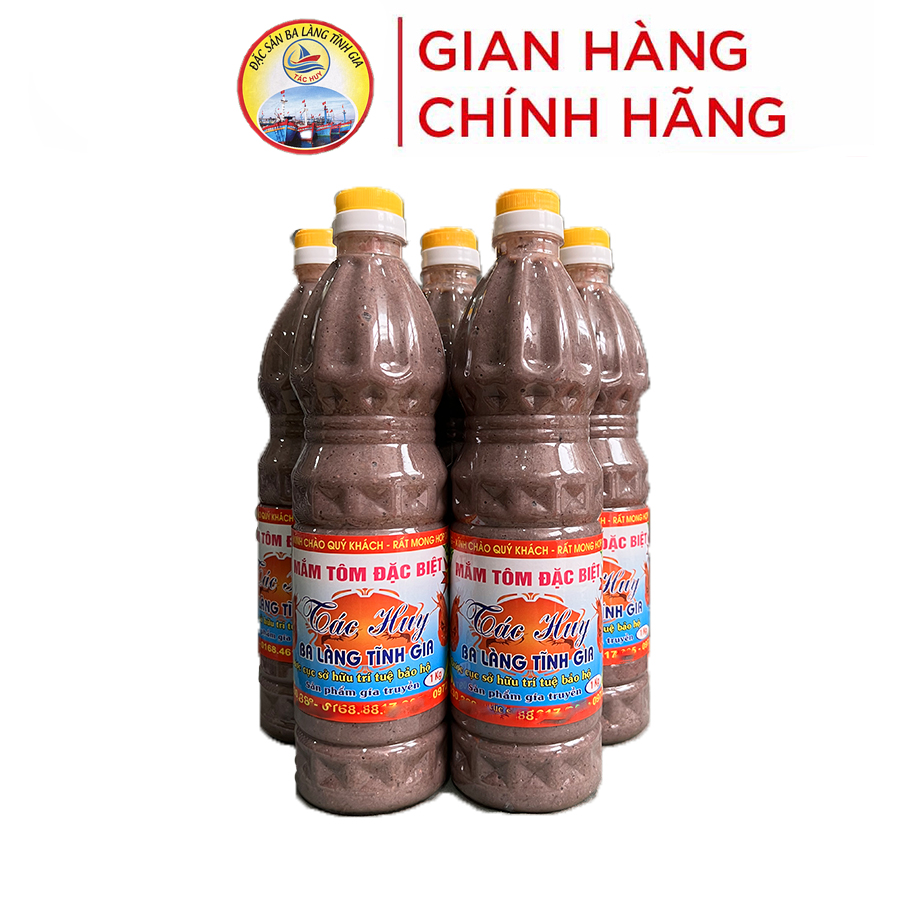 Mắm tôm Ba Làng Thanh Hoá đặc biệt 1kg (1 chai)