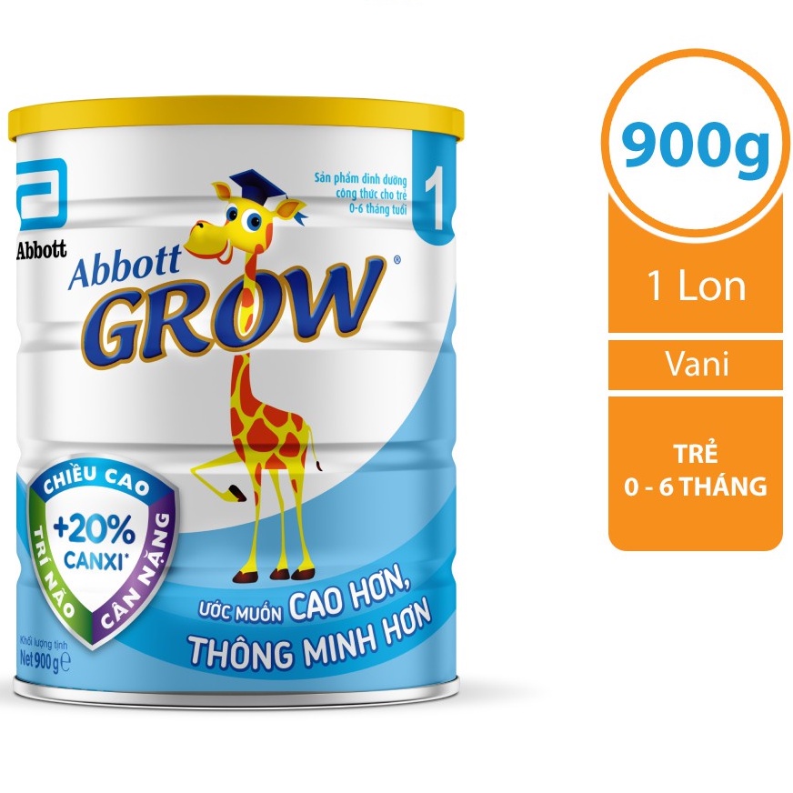 Sữa abbott grow 1 900g