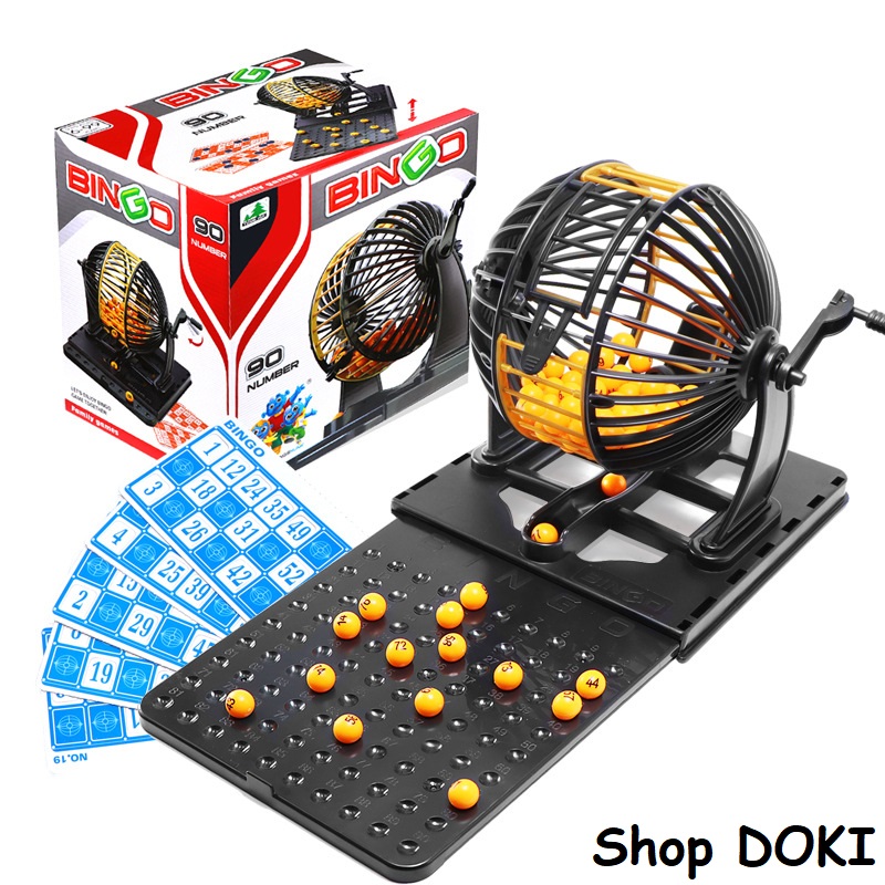 Đồ chơi lồng quay lô tô Bingo Lotto 90 số, 48, 72 phiếu siêu to