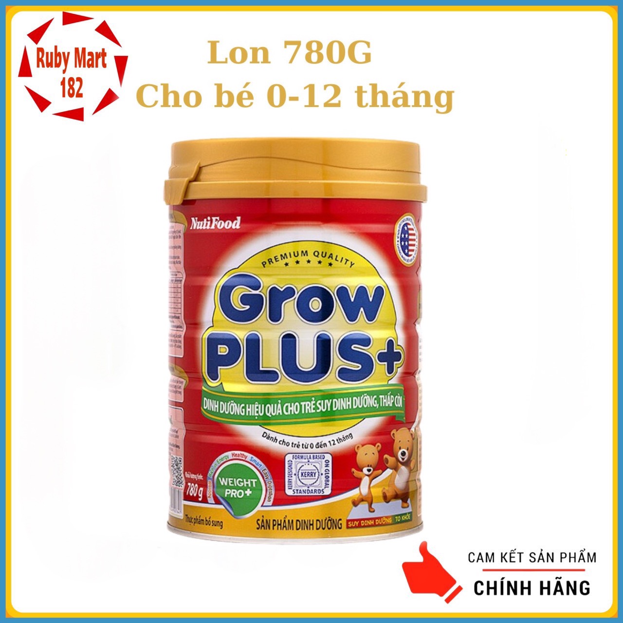 [Date 6.2025] Sữa Nutifood Grow Plus đỏ cho trẻ dưới 1 tuổi lon 780g