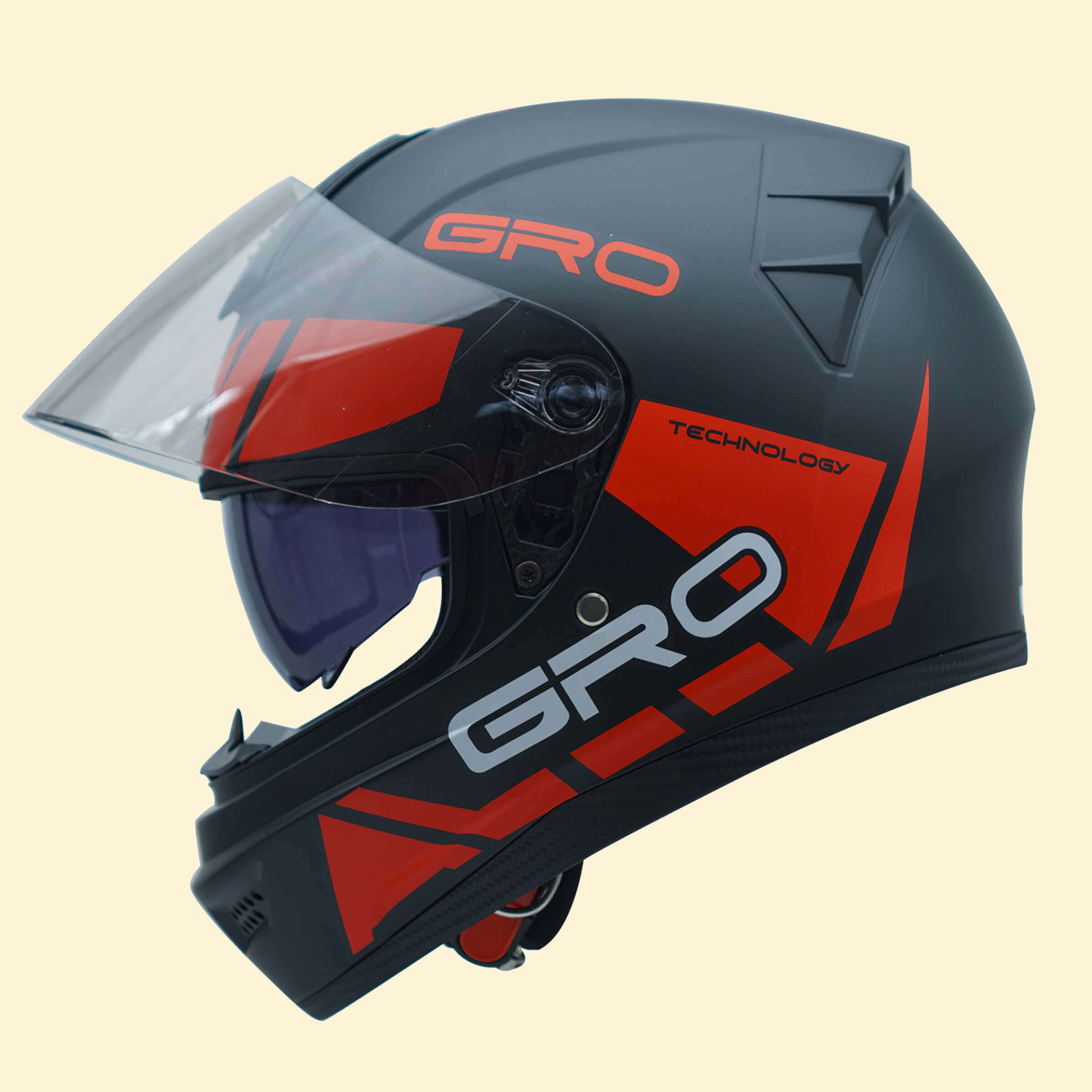 Mũ bảo hiểm Fullface 2 kính hàm liền GRO chính hãng