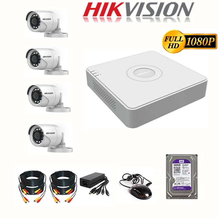 TRỌN BỘ 2 CAMERA HIKVISION-IP  Full HD