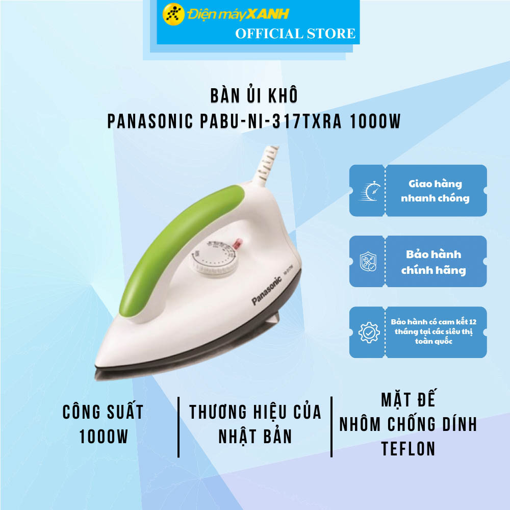 Bàn ủi khô panasonic ni-317txra - hàng chính hãng