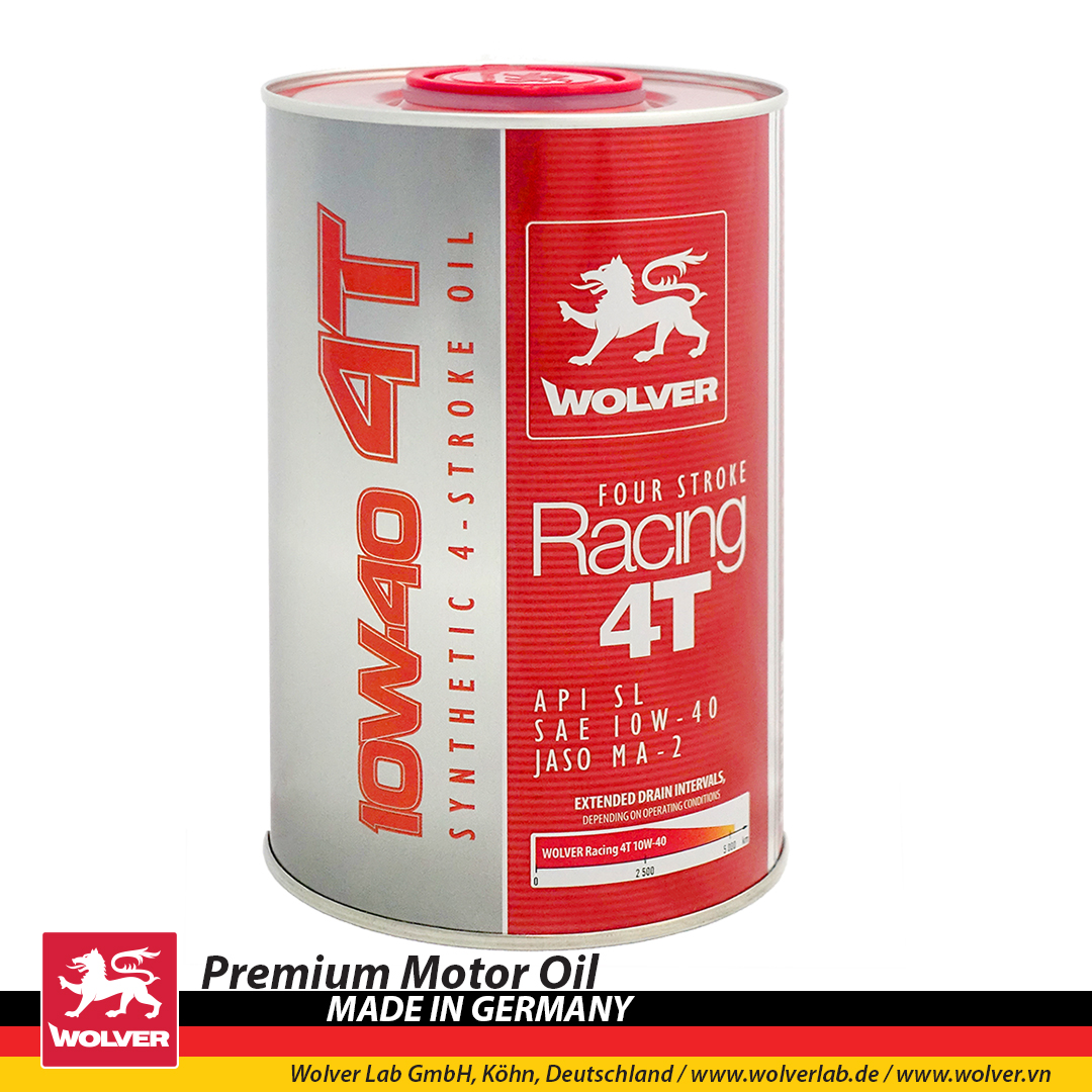 [Có sẵn] Nhớt Wolver Racing 4T tổng hợp 10W40 lon 1L/800ml, nhớt xe máy/xe côn tay Wolver racing 10W40 giá rẻ khách tùy chon phân loại