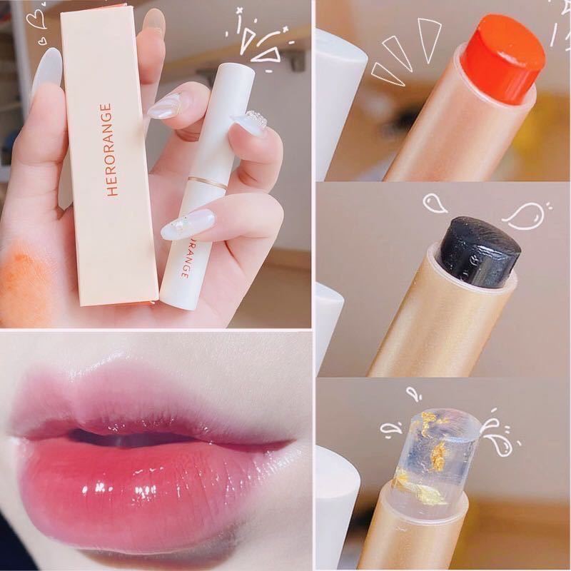 Son dưỡng môi HERORANGE cấp ẩm hỗ trợ giảm thâm môi và làm sáng làn da môi