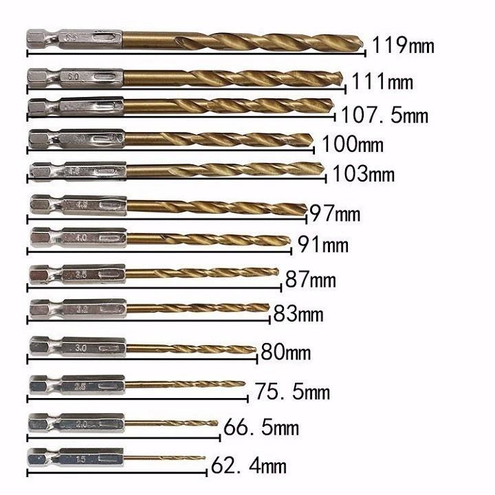 BỘ13 MŨI KHOAN SẮT CAO CẤP