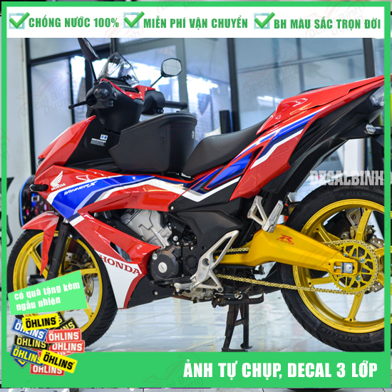 [Ảnh Tự Chụp]Tem Winner X Trắng Đỏ 🚲 Decal Winner X 🚲 Tem Winner X Giá Rẻ 🚲