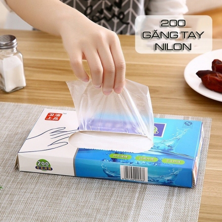 Hộp găng tay nilong dùng 01 lần