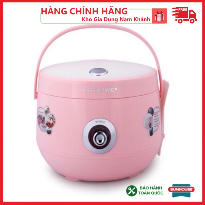 Nồi Cơm Điện 🛒 Nồi Cơm Điện Sunhouse HAPPY TIME HTD8521P 1.8L Bảo Hành Chính Hãng 12 Tháng