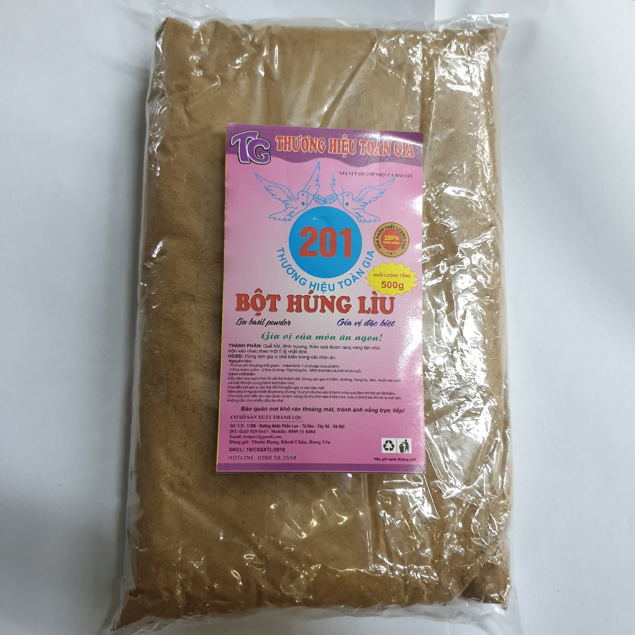 Bột húng lìu Toàn Gia