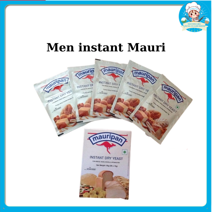 5 Gói Men Instant Mauri,Men Bánh Mì / Bánh Bò / Pizza - Gói 10g