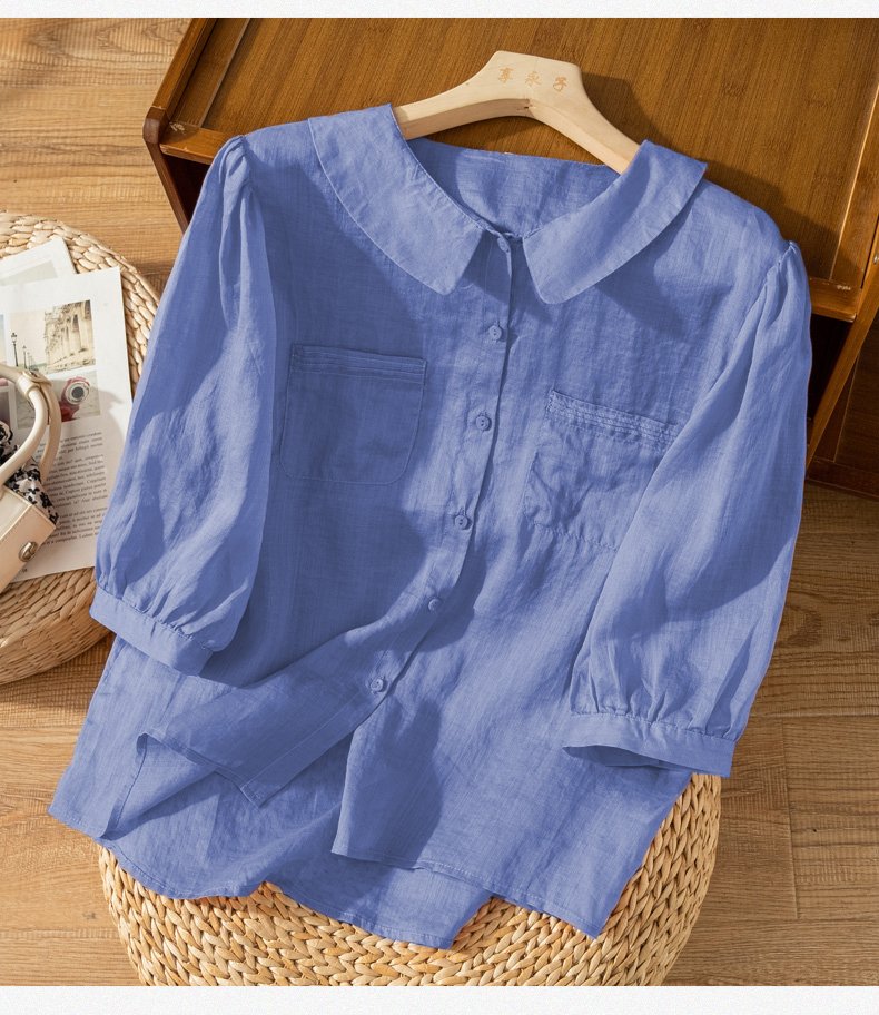 Áo Sơ Mi Nữ Tay Lửng Siêu Xinh - SMTL