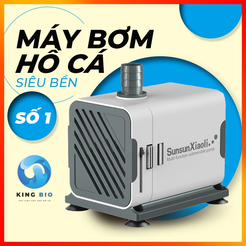 Máy bơm chìm Sunsun Xiaoli thế hệ mới siêu êm công suất cao điều chỉnh lưu lượng nước đầu ra cho hồ cá