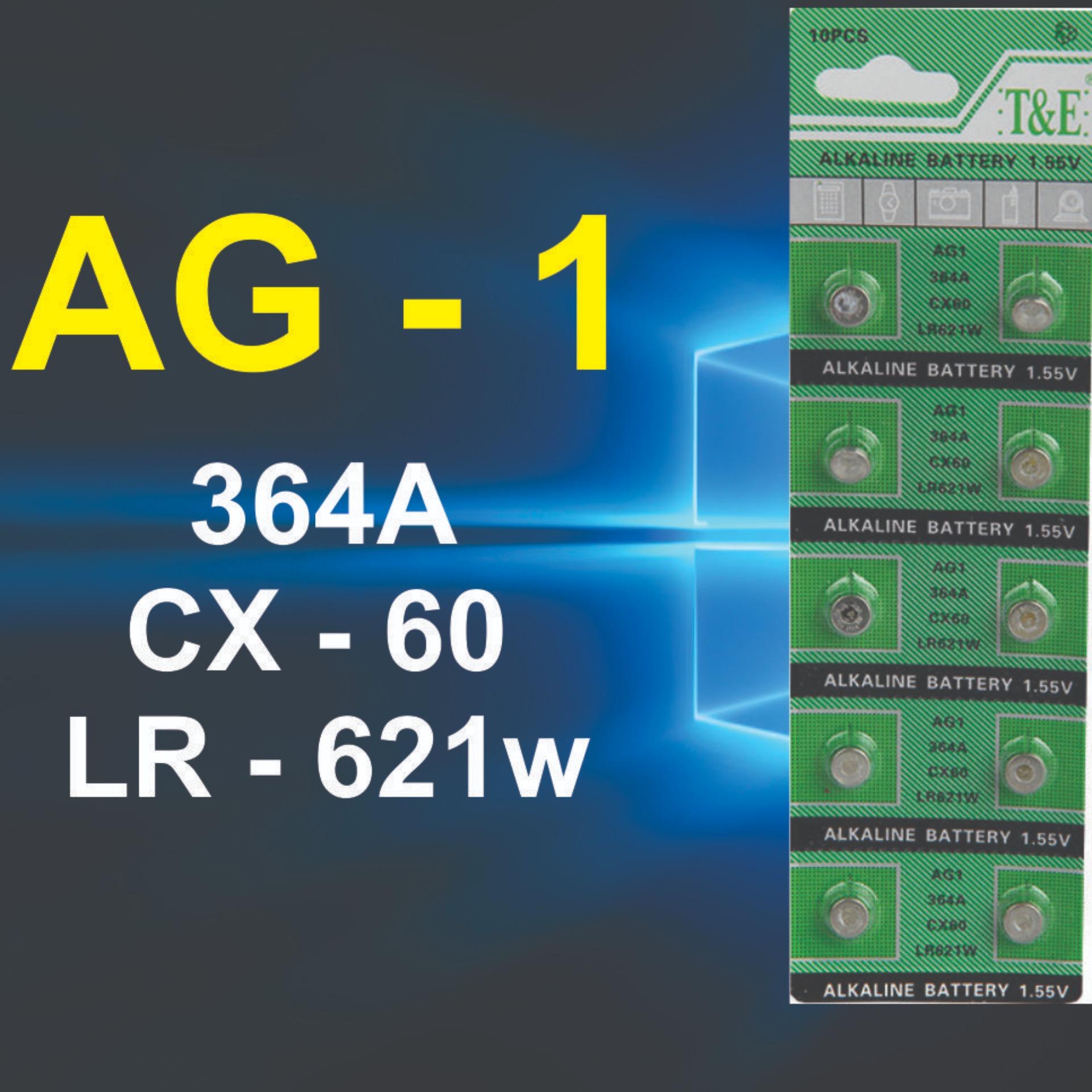 Vĩ 10 viên pin cúc áo - ag - 1