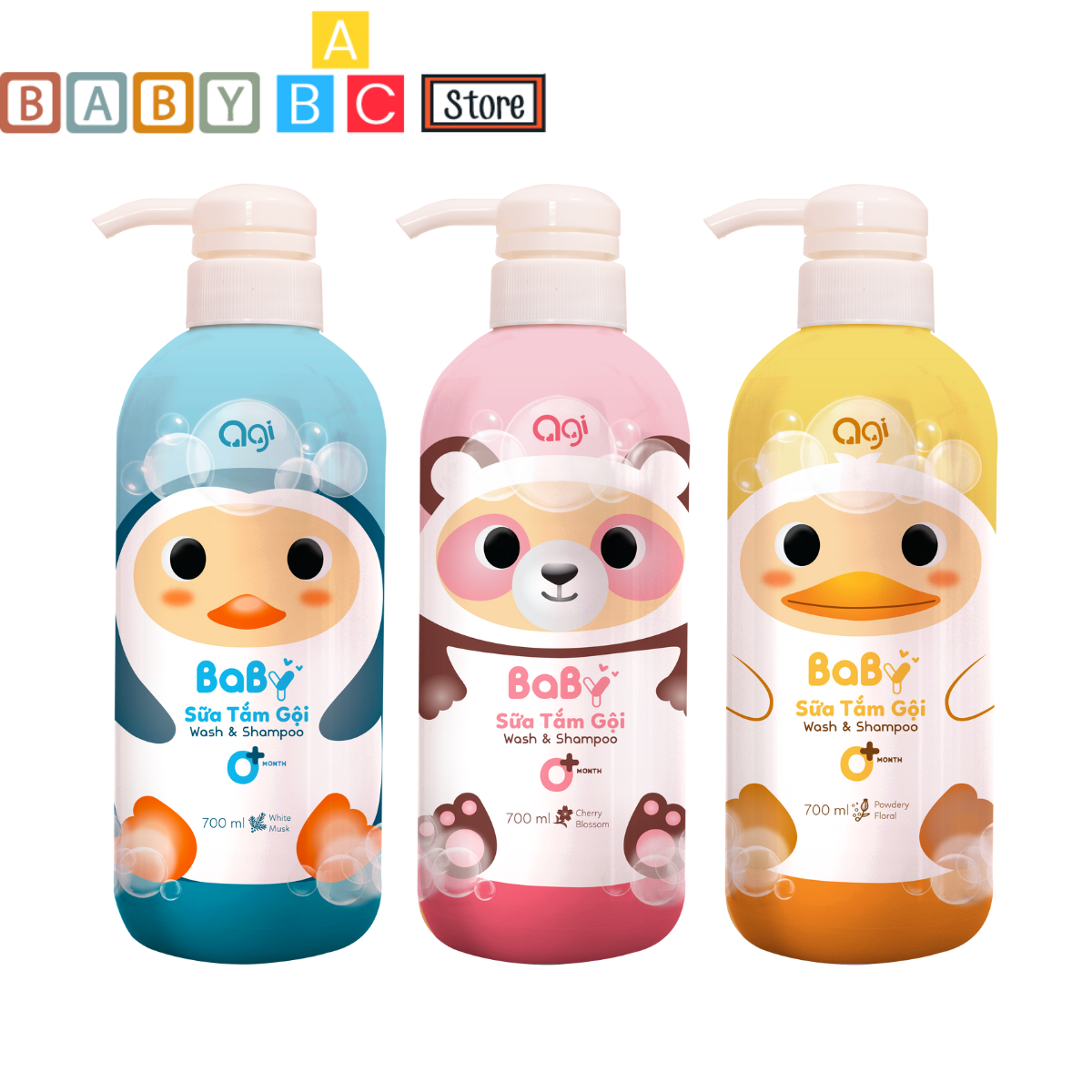 Sữa tắm gội agi 500ml 200ml sữa tắm cho bé sơ sinh và trẻ em