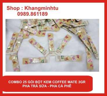 [HCM] Bột kem Coffee  Mate 3gram (bịch 25 gói nhỏ) - Nestle