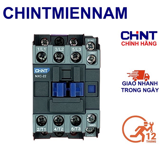 Khởi Động Từ CHINT 220V; 09A-12A-16A-22A-25A-32A-38A - 3 Pha loại NXC
