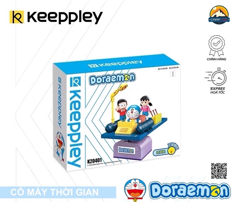 Đồ chơi lắp ráp xếp hình Doraemon cỗ máy thời gian K20401 chính hãng Keeppley