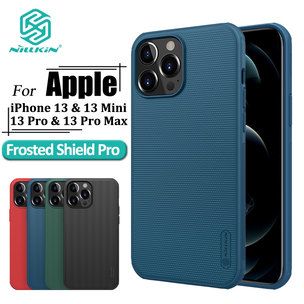 Ốp điện thoại Nillkin Super Frosted Shield Pro cho iPhone 13 Pro Max / 13 Pro / 13 Mini mỏng chống dấu vân tay và sốc